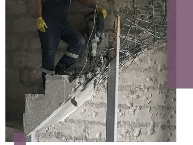 Демонтаж металлических и бетонных лестниц в Бугульме