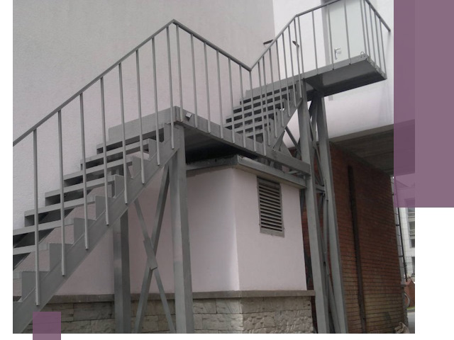 Монтаж пожарных лестниц под ключ в Бугульме с гарантией качества