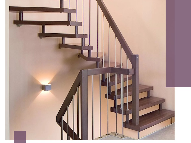 Изготовление лестниц на больцах в Бугульме под ключ