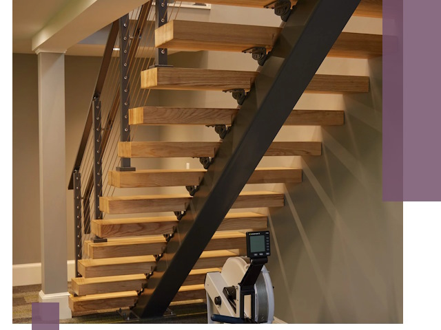 Лестницы на монокосоурах под ключ в Бугульме - изготовление и монтаж