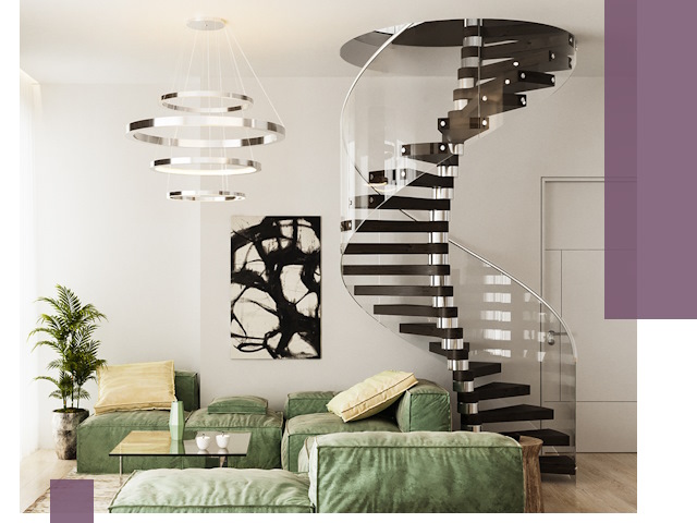 Лестницы для двухуровневой квартиры в Бугульме — изготовление и монтаж