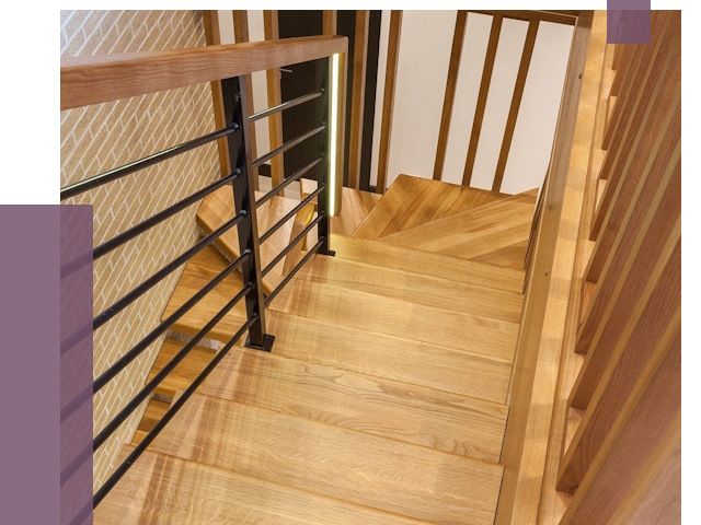 Лестницы из ясеня в Бугульме под ключ от 9906 руб. 