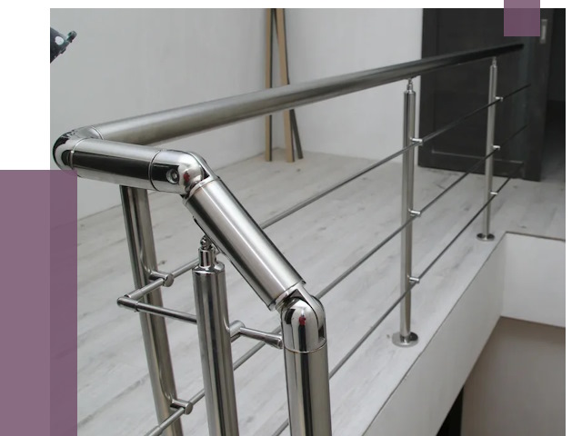 Перила из нержавеющей стали в Бугульме от 8895 руб. под ключ | ПРОЛЁТ-Бгл