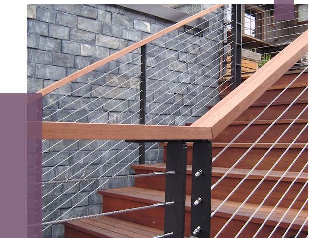 Тросовые перила под ключ в Бугульме от 7682 руб.