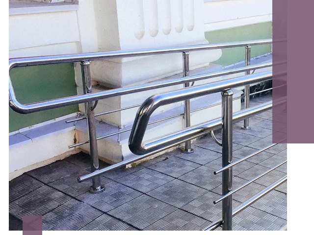 Ограждения пандусов из металла и нержавейки в Бугульме