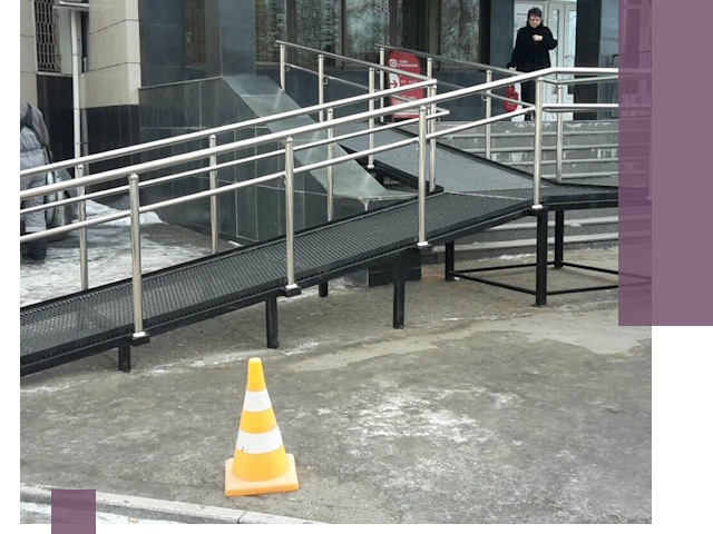 Стационарные пандусы под ключ в Бугульме — изготовление и монтаж