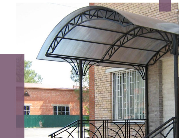 Металлические навесы и козырьки в Бугульме от 12635 руб.