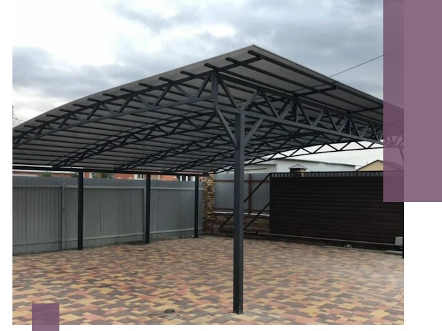 Недорогие навесы под ключ в Бугульме — изготовление и монтаж