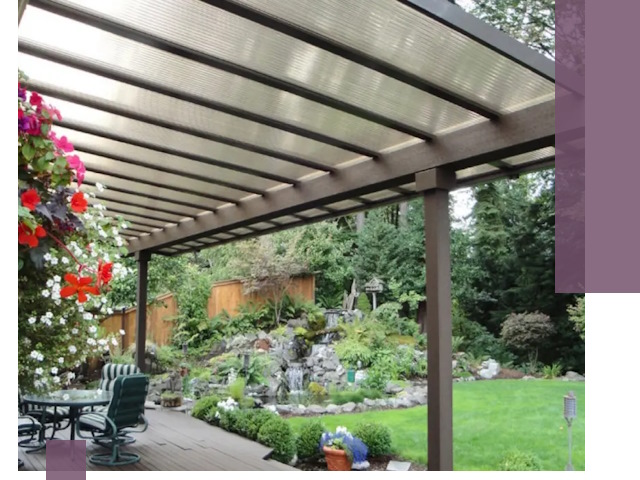 Навесы из поликарбоната под ключ в Бугульме быстро и надёжно