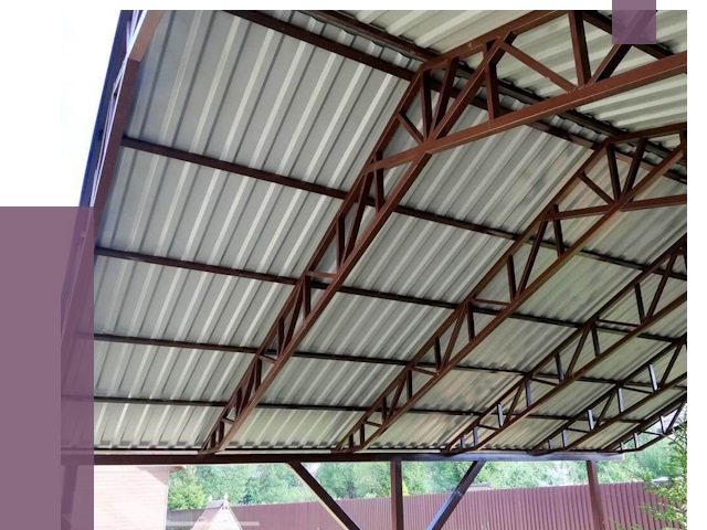 Навесы из профнастила в Бугульме от 7278 руб. | ПРОЛЁТ-Бгл