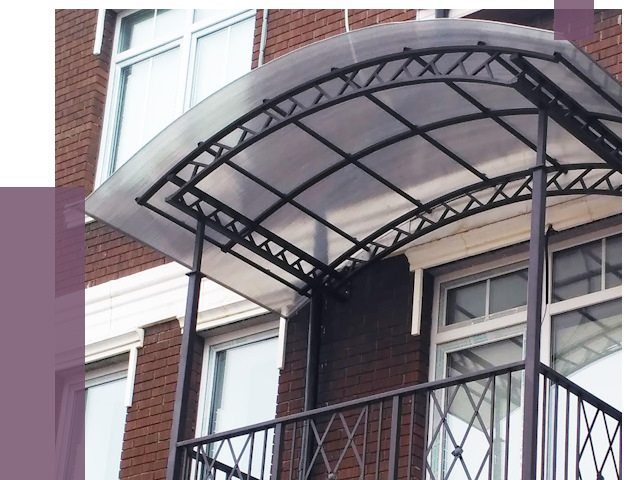 Козырьки над балконом в Бугульме от 8541 руб. | ПРОЛЁТ-Бгл