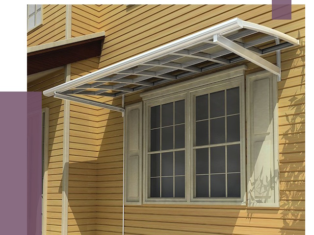 Козырьки над окнами в Бугульме от 7530 руб. — монтаж, покупки | ПРОЛЁТ-Бгл