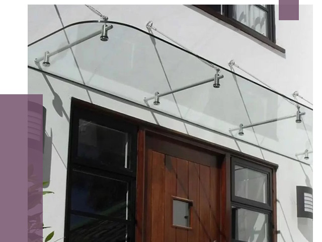 Стеклянные козырьки в Бугульме от 18700 руб. | ПРОЛЁТ-Бгл