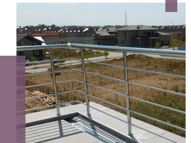 Парапеты из нержавеющей стали в Бугульме от 7884 руб. за м² | ПРОЛЁТ-Бгл