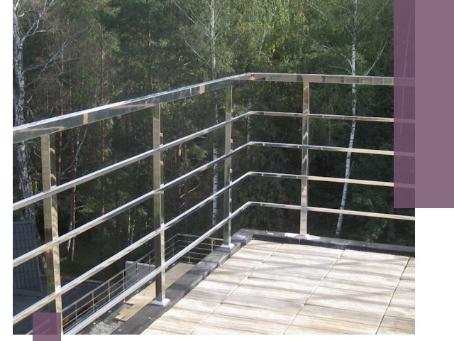 Парапеты из нержавеющей стали в Бугульме — изготовление и монтаж