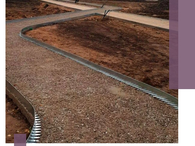 Металлические бордюры под ключ в Бугульме — изготовление и монтаж