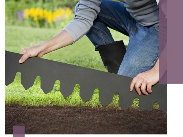 Металлические бордюры для газона в Бугульме — изготовление и монтаж