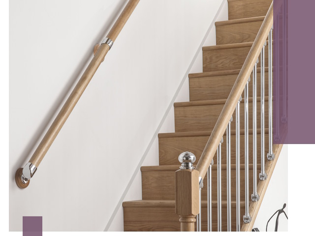 Пристенные поручни из стали и нержавейки под монтаж в Бугульме